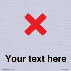 Custom plain background, red cross sign